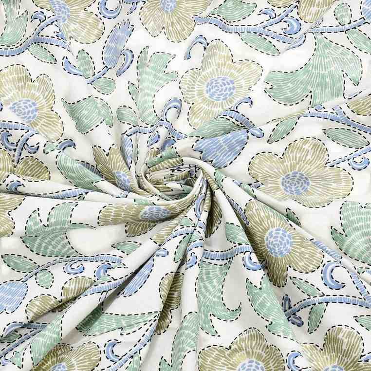 Soft breathable cotton floral bedsheet for bedroom