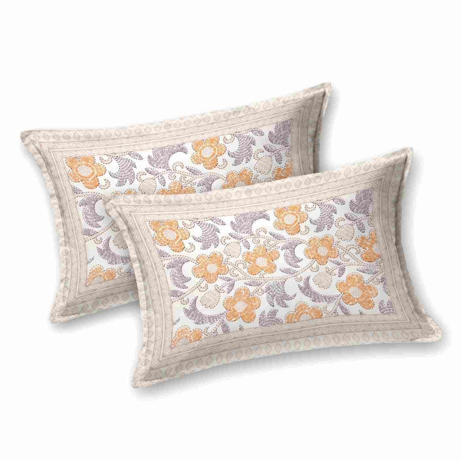 SENORA LIFESTYLE Super King Cotton Bedsheet with 2 Pillow Covers